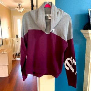 Victoria’s Secret Pink grey and purple sweatshirt